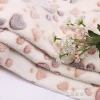 Wholesale of circular screen printed polyester flannel plant printed fabric, cut fabric, single-sided pajamas, blankets and velvet details Picture